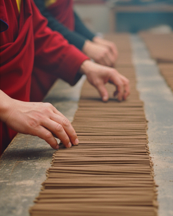 Handcraft making incense