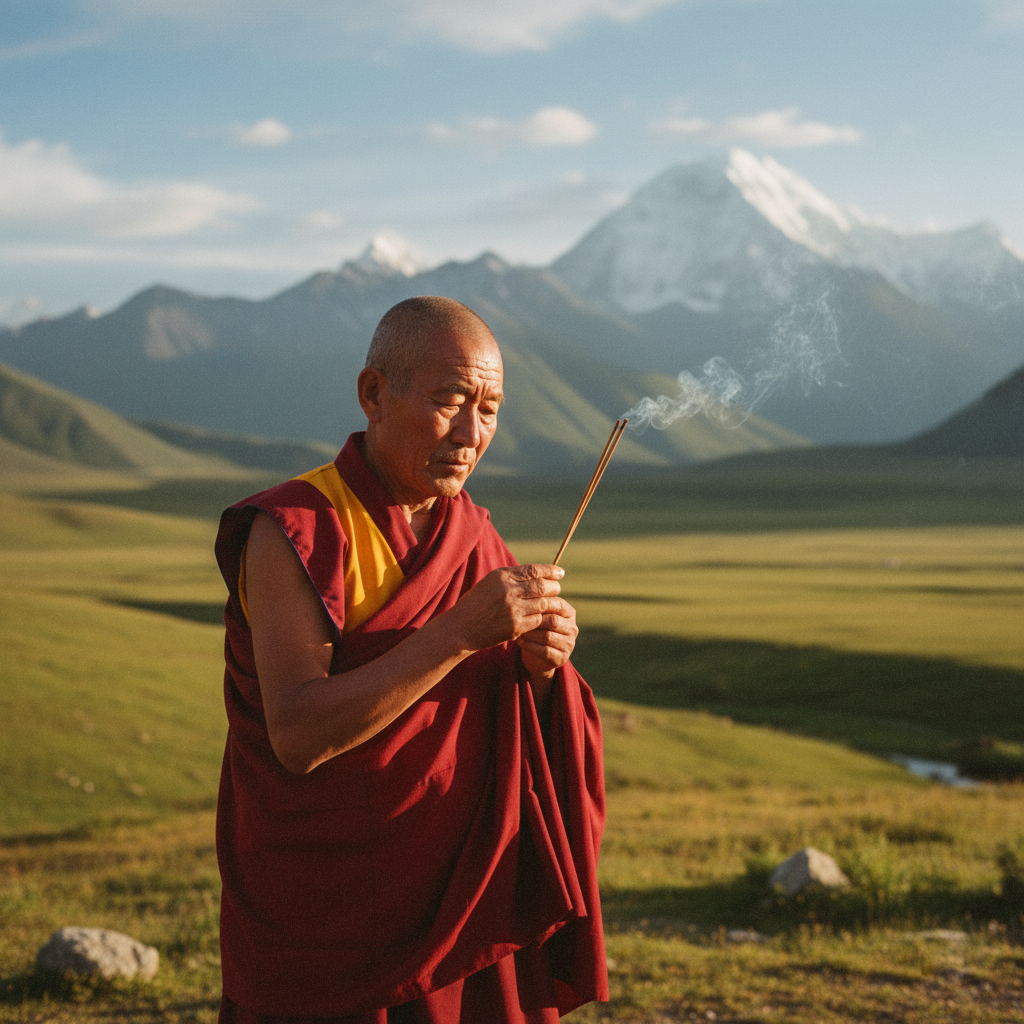 Sanctum Tathaa endows the incense sticks with the energy of the snow region